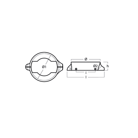 Tecnoseal Volvo Penta 120S Split Ring Saildrive Anode