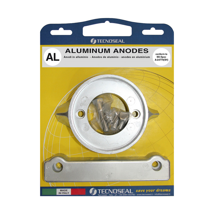 Tecnoseal Volvo Penta 280 Anode Kit - Aluminium