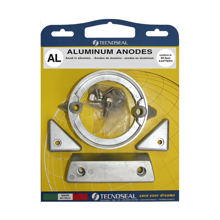 Tecnoseal Volvo Penta Anode kit 290 Duo Prop Series - Aluminium