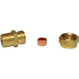 Brass Male Stud Coupling 3/8" x 3/8"