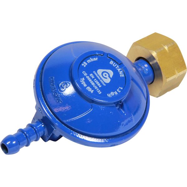 Butane Regulator 28mbar 5/16" Hose for 4.5kg