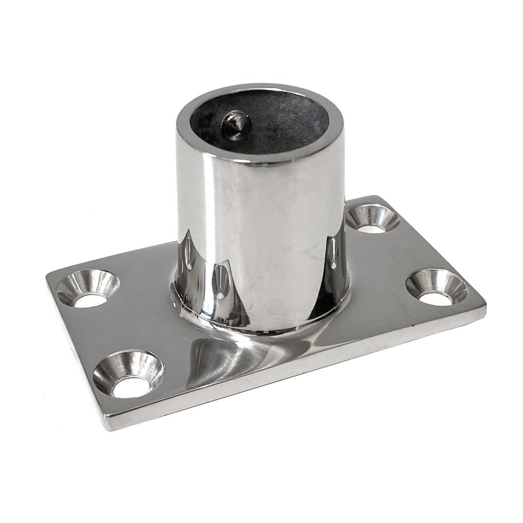 C Quip Flag Pole Socket Rectangular Base