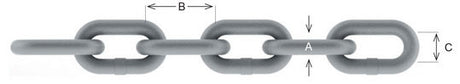 Chain Low Carbon Mild Steel Grade 3 Mid Link 12mm