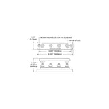 Blue Sea Common Bus Bar 150A 4 Stud with Cover