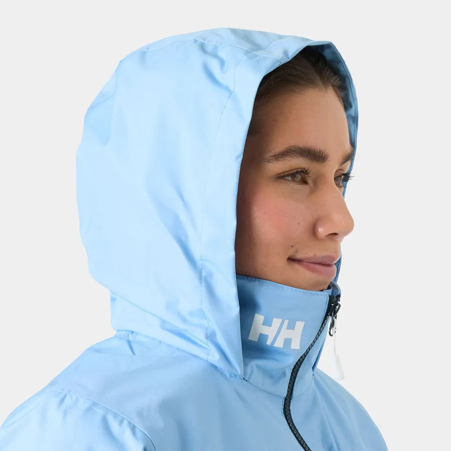 Helly Women's Crew Hooded Midlayer Jacket 2.0 Bright Blue