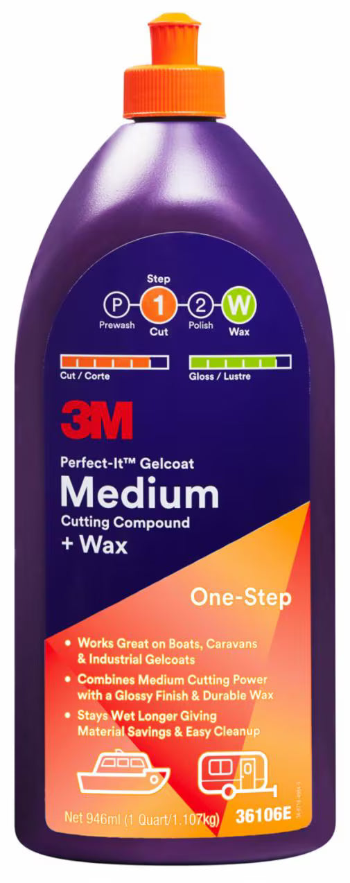 3M Perfect-It Gelcoat Medium Cutting Compound 946ml