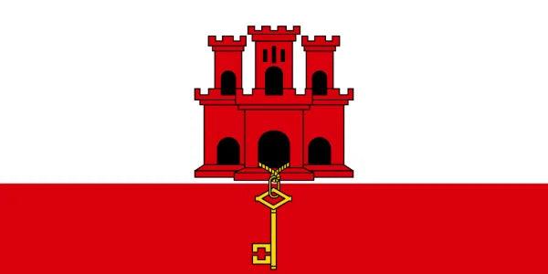 Courtesy Flag Gibraltar 30cm x 45cm