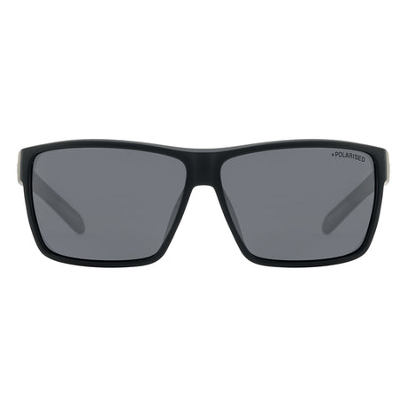 DD Rackateer Sunglasses - Satin Black - Grey/Blue Mirror