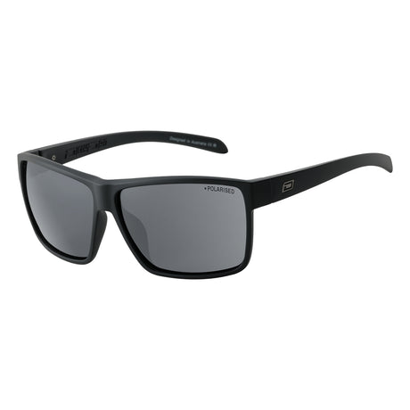 DD Rackateer Sunglasses - Satin Black - Grey/Blue Mirror