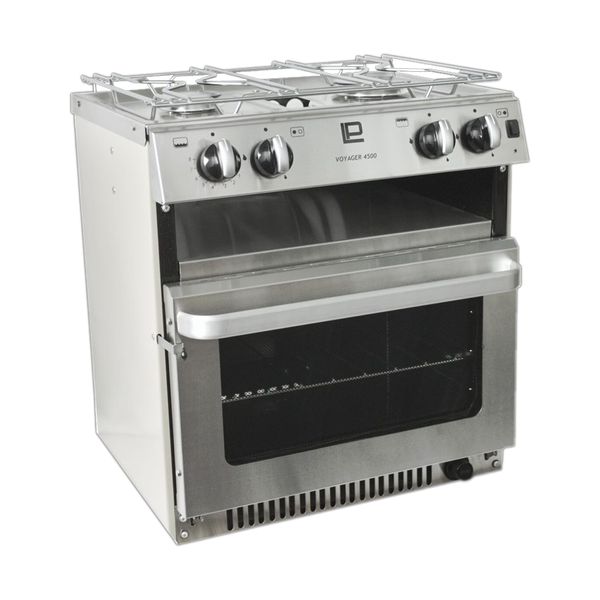 Neptune 4500 LPG Cooker 2 Burner Hob/Grill/Oven with Sea Rails