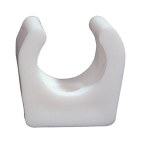 A flexible and durable maclow clip ideal for holding bilge pump handles, boat hooks, winch handles, mooring pins, windlasses, tools and many other items that could otherwise roll around in the bottom of a locker.