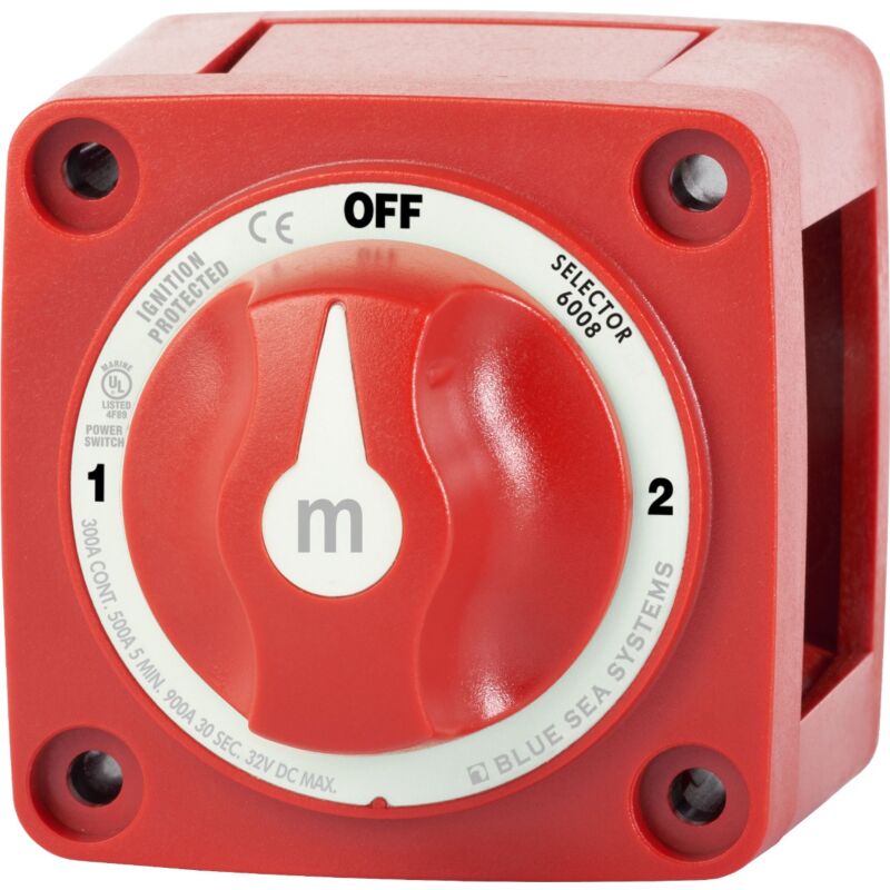 Blue Sea Systems Sea M Series 3 Position Battery Selector Switch