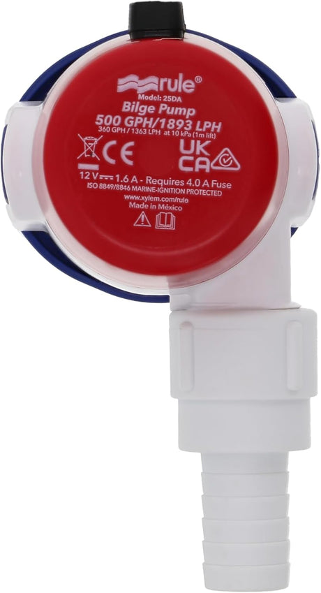 Rule 360 GPH Manual Bilge Pump 12v