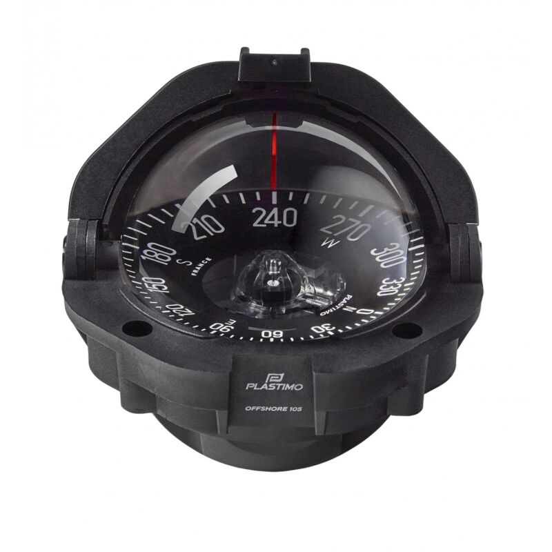 Plastimo Offshore 105 Flushmount Compass - Black