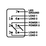 Blue Sea Systems Switch Contura DPD On-On