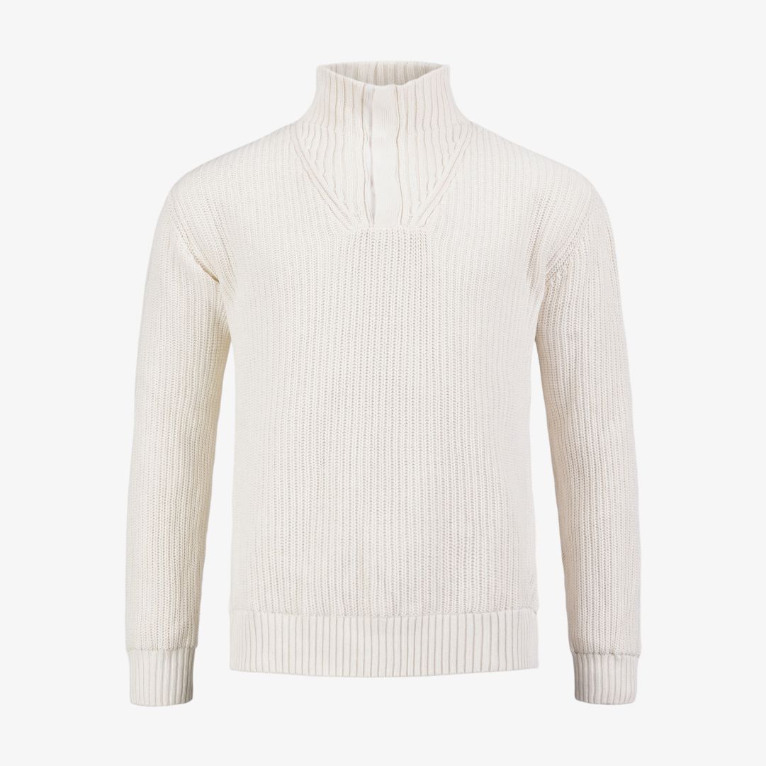 Campe WB Sweater, Sand Dollar White