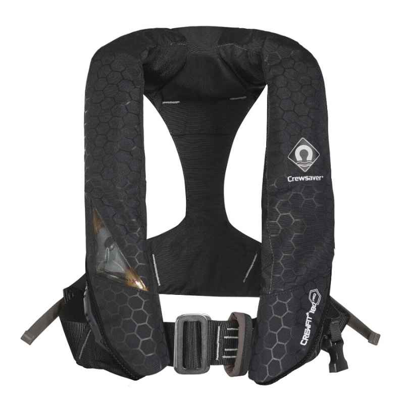 Crewsaver Crewfit+ 180N Pro Auto with Light and hood - Black