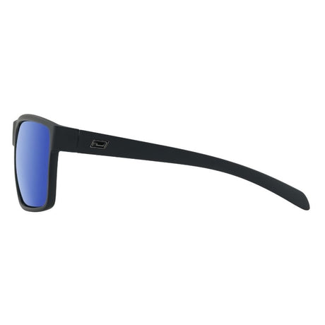 DD Rackateer Sunglasses - Satin Black - Grey/Blue Mirror