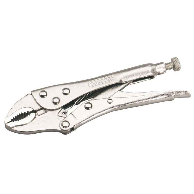 Draper Curved Jaw Self Grip Pliers (185mm)