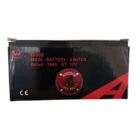 M R Marine 100A Battery Isolation Switch – 12V