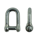 Electro Galvanised Commercial Pattern Dee Shackle with Countersunk Pin