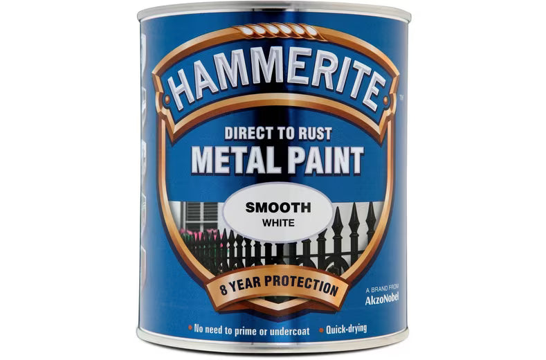 Hammerite Smooth Metal Paint 250ml – Direct to Rust Protection