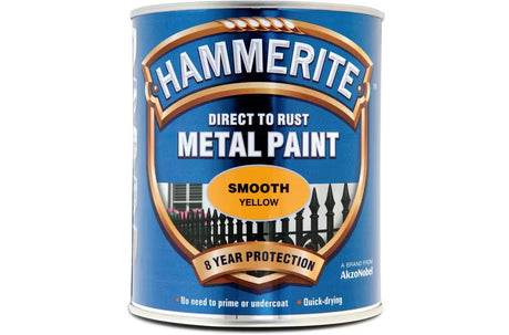 Hammerite Smooth Metal Paint 250ml – Direct to Rust Protection