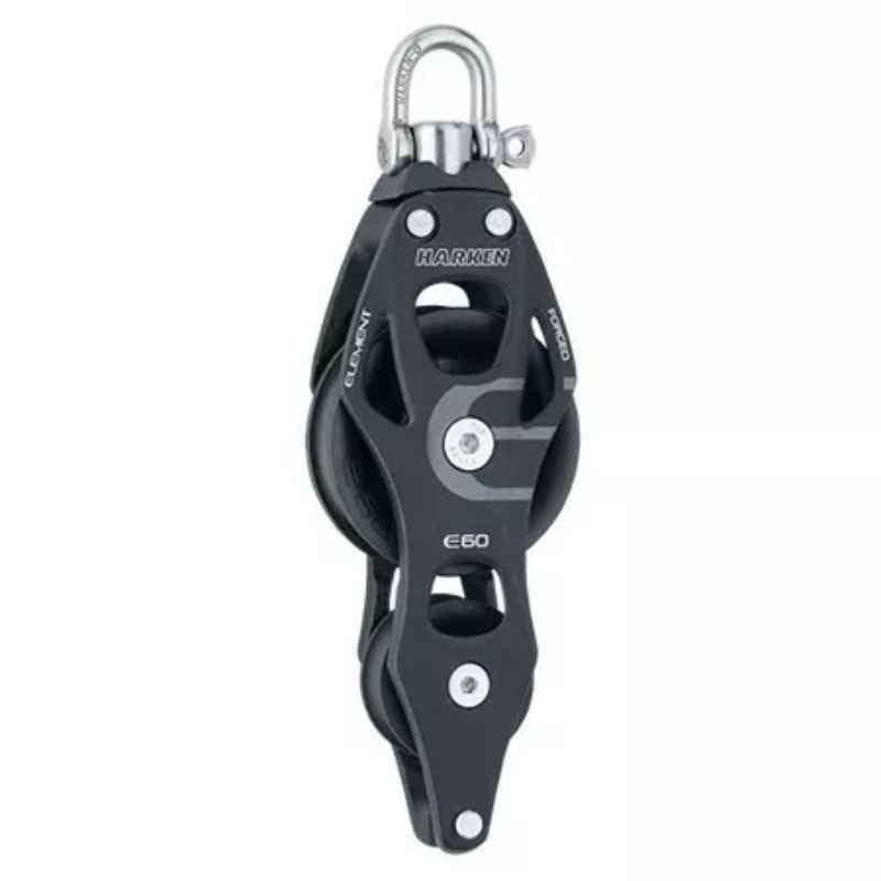 Harken Element Single Swivel Block With Fiddle, Swivel, Becket