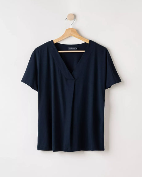 Holebrook Ellen V-Neck Top Navy