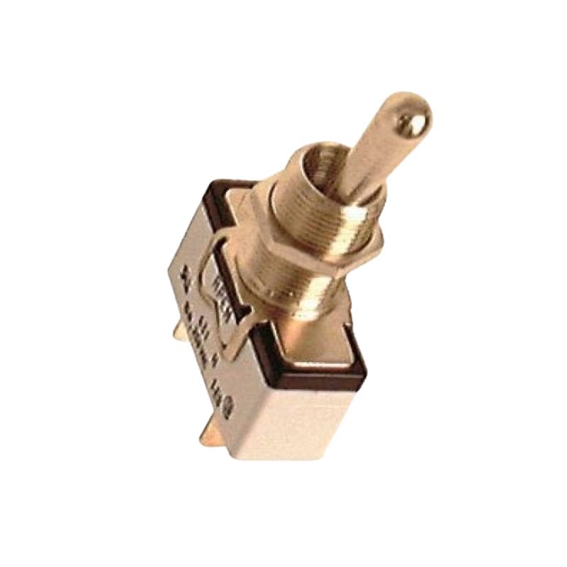 Holt Toggle Switch Hold On Off Chrome 12/24 240V