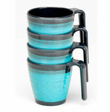 Granite Aqua Stacking Mug (4 pack)