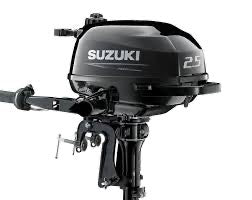 Suzuki 2.5hp 4 stroke, outboard engine.