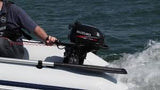 Suzuki 2.5hp 4 stroke, outboard engine.