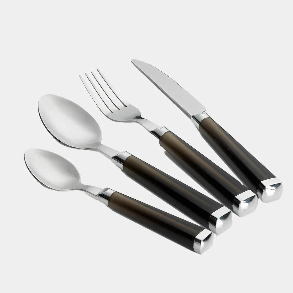 Cutlery Set Black (16 piece)