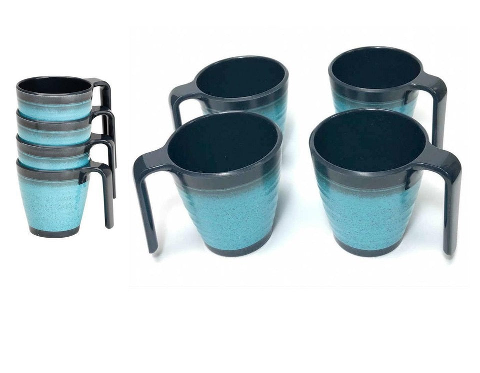 Granite Aqua Stacking Mug (4 pack)