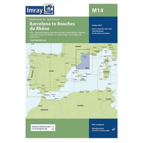 imray-chart-m14-costa-brava-barcelona-to-bouches-du-rhone Default Title_1