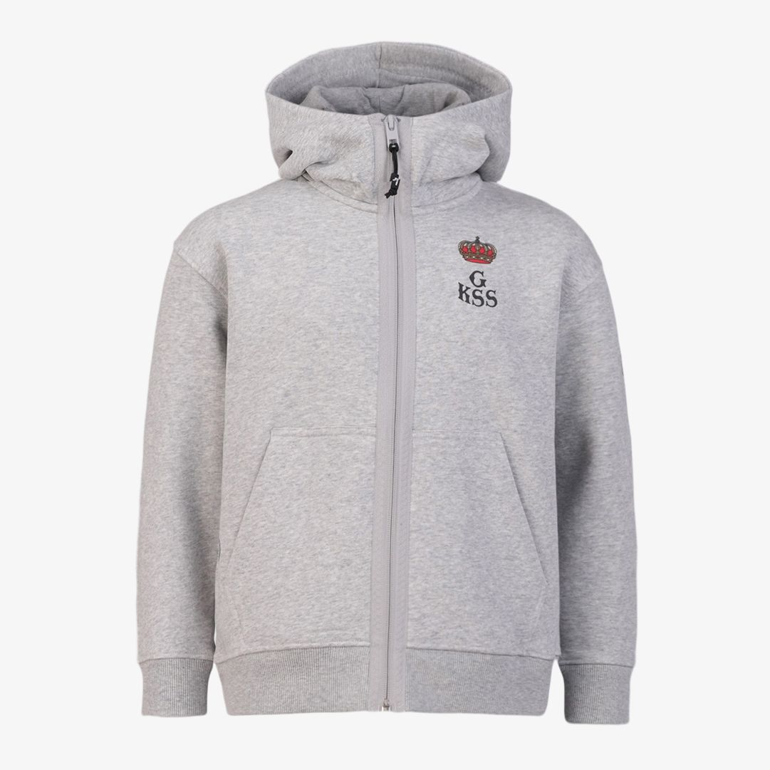 JR Team Zip Hoodie, GKSS Light Grey Mélange