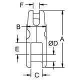 Kong Anchor Connector Fixed Stainless Steel