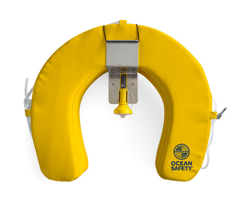 Ocean Safety Horseshoe Buoy Kit With Bracket and Aquaspec AQLBA Light