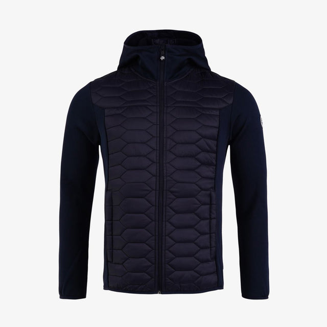 Levo Quilted Hood, Dk Navy Blue