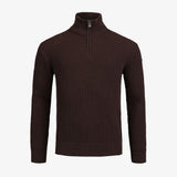 Mons Half Zip, Carob Brown Mélange