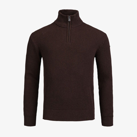 Mons Half Zip, Carob Brown Mélange