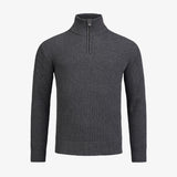Mons Half Zip, Dk Grey Melange