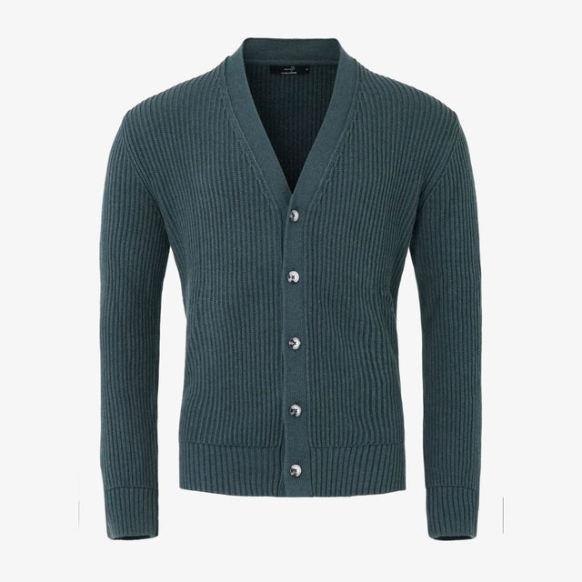 Mons Knitted Cardigan, Deep Blue