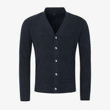Mons Knitted Cardigan, Dk Navy Blue