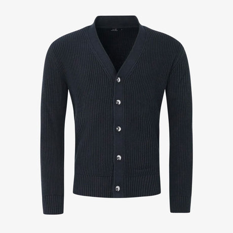 Mons Knitted Cardigan, Dk Navy Blue