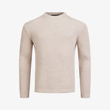 Mons Roundneck LS, Lt Beige melange