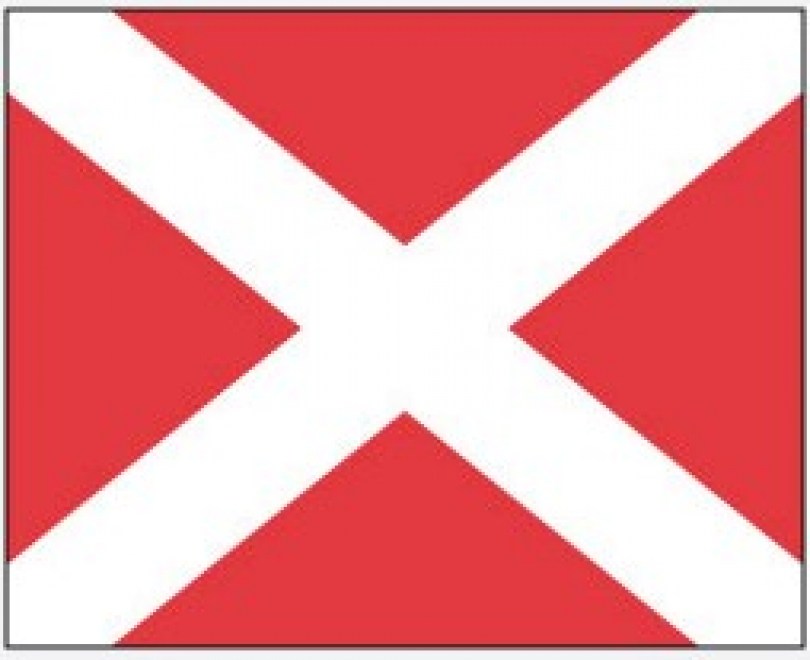 Naval Numeral Flag 4 30x45cm