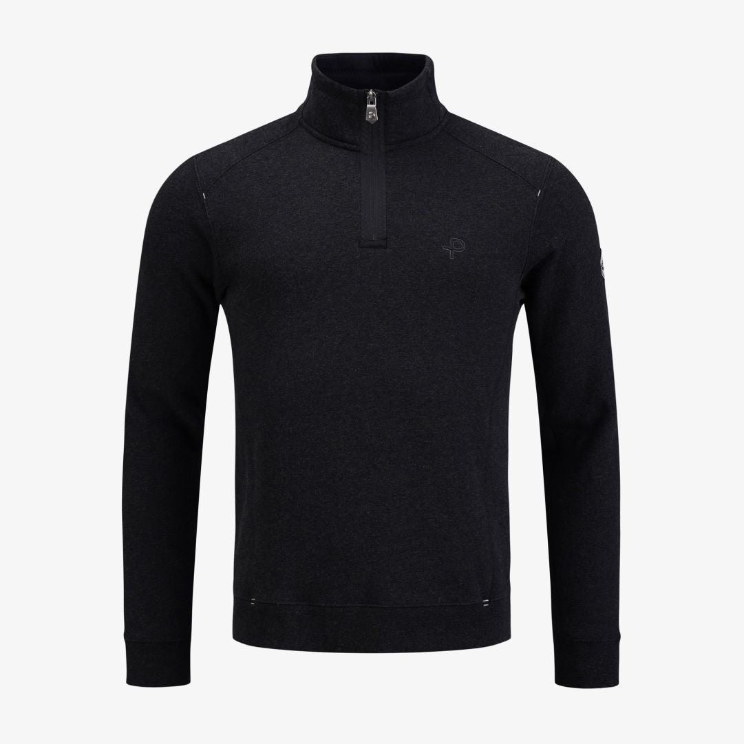 P-Half Zip, Charcoal Melange