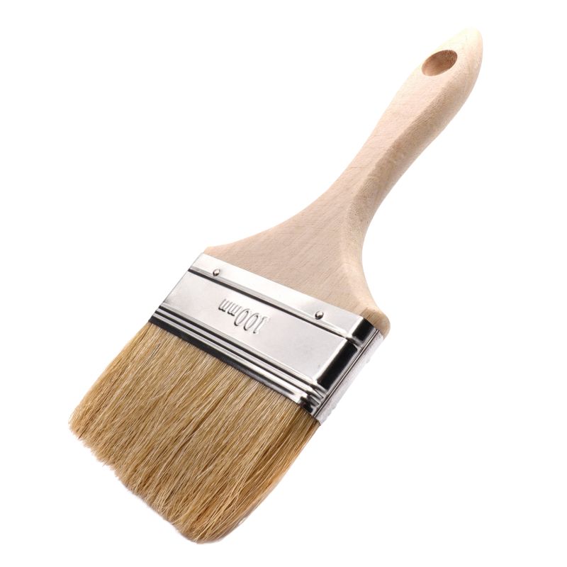 Kana White Bristle Paint Brush with Wooden Handle